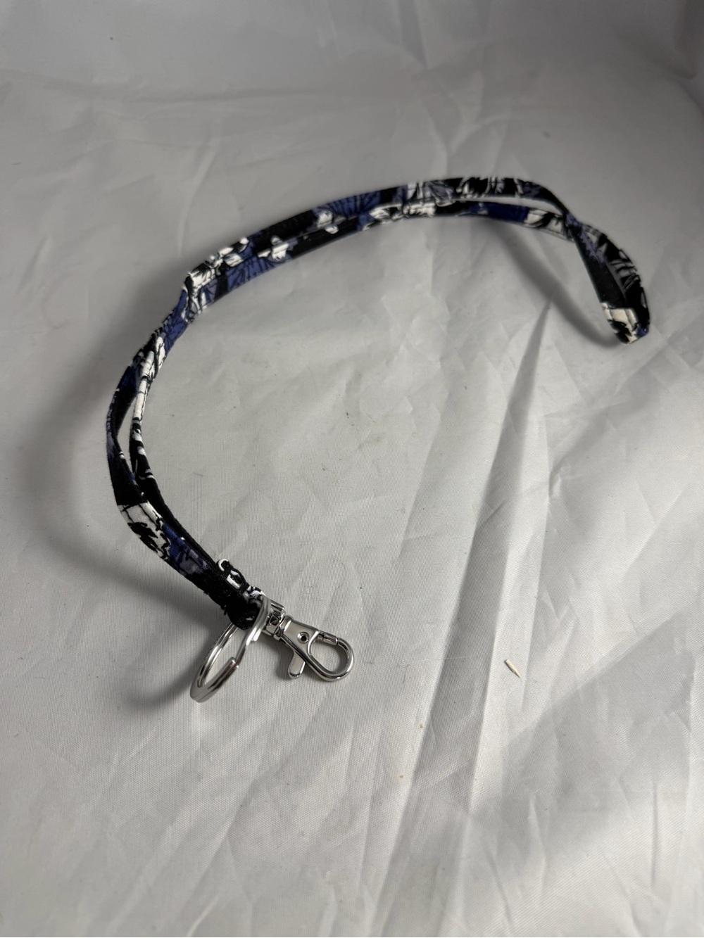Vera Bradley Lanyard Key Ring Frosted Floral Pattern Retired Pattern